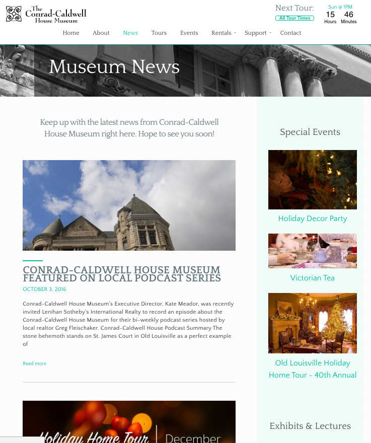 Nonprofit Museum Website Development